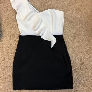 Joyce Leslie Black and White Mini Dress